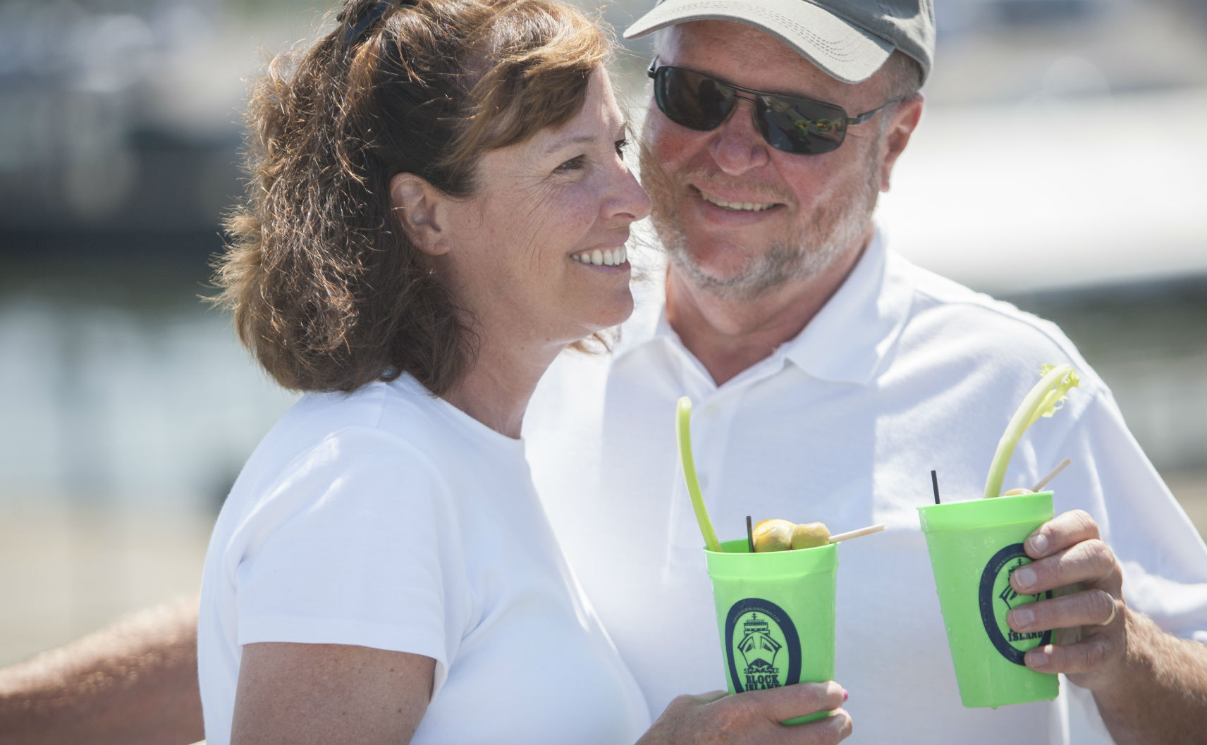 Couple enjoying Bloody Mary's